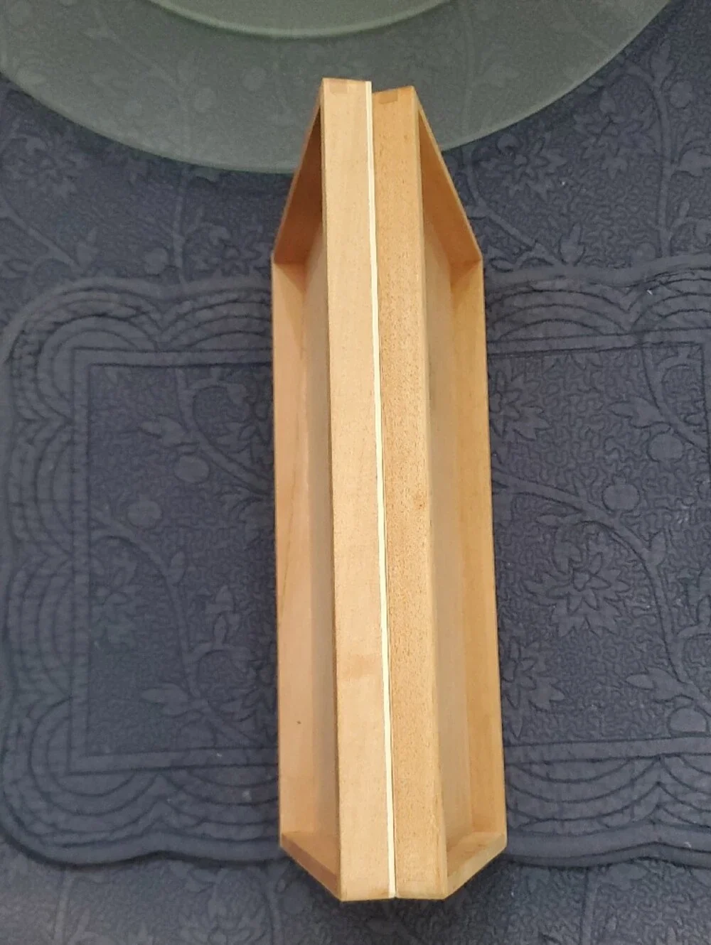 Set Of 2 Wooden Storage Tray